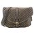 Bolso de hombro Louis Vuitton Monogram Mini Lin Saumur Damier ebene