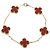 Van Cleef & Arpels Vintage Alhambra Armband aus Karneol Rot Golden