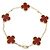 Van Cleef & Arpels Vintage Alhambra Armband aus Karneol Rot Golden - Ansicht 2