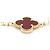 Van Cleef & Arpels Vintage Alhambra Armband aus Karneol Rot Golden - Ansicht 4