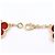 Van Cleef & Arpels Vintage Alhambra Karneol 5P Armband Rot Golden - Ansicht 5