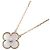 Van Cleef & Arpels Vintage Alhambra Halskette Weiß Golden