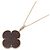 Van Cleef & Arpels Collana Lunga Magic Alhambra in legno di lettera Marrone D'oro