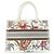 Borsa a mano media Christian Dior Book Tote Bianco Multicolore - vista 2