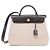 Hermès Bolsa Hermes Herbag Zip PM Bege Cru Damier ebene