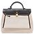 Hermès Bolsa Hermes Herbag Zip PM Bege Cru Damier ebene - vista 2
