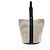 Hermès Bolsa de mão Hermes Saxo MM Preto Bege