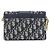 Sac à main boîte Christian Dior DIOR OBLIQUE 30 Montaigne Bleu - vue 2