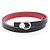 Hermès Hermes Sellier Reversible Belt Black Silvery Red