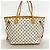 Borsa Tote Louis Vuitton Damier Azur Neverfull MM Bianco - vista 11