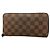 Louis Vuitton Damier Zippy Long Wallet in Ebene Damier ebene