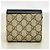 Cartera bi-fold Gucci GG Marmont Supreme Negro Beige - vista 7