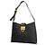 Borsa a tracolla in pelle Gancini Salvatore Ferragamo Nero