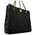 Bolso Tote Chanel de piel de becerro granulada negra Negro - vista 2