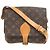 Borsa a tracolla Louis Vuitton Cartouchiere 22 Monogram Marrone Monogramma