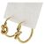 Céline Pendientes de aro Knot de Celine Dorado - vista 2