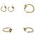 Céline Pendientes de aro Knot de Celine Dorado - vista 4
