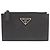 Prada Saffiano Leather Card Case Black