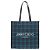 Borsa Jimmy Choo N S Tote M Tartan Check Blue da uomo Nero