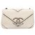 Chanel Macro Flap Chevron Caviar Small Bianco