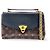 Louis Vuitton Vavin Chain Wallet NM aus Monogram Empreinte Leder Schwarz