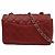 Chanel Classic Single Flap Tasche aus gestepptem Lambskin Small Rot - Ansicht 2