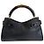 Bolsa Gucci Bamboo Top Handle Couro Preto