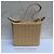 Timeless Borsa a tracolla Chanel Chocolate Bar Beige in pelle d'agnello - vista 4