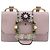Miu Miu Madras Crystal Flap Leather Small Rosa