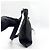 Gucci Borsa crossbody Guccissima in pelle MM Nero - vista 3