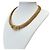 Collana choker vintage Christian Dior con strass D'oro - vista 2