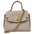 Borsa a tracolla con catena Louis Vuitton Lockme Ever Mini Grigio