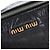 Borsa a mano Miu Miu Vitellolux 2way Black Gold Auth 202521M Nero D'oro - vista 20