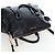 Borsa a mano Miu Miu Vitellolux 2way Black Gold Auth 202521M Nero D'oro - vista 6