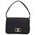 GUCCI Schultertasche Satin Black Silver Auth 206225A Schwarz Silber - Ansicht 2
