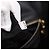 Sac à main PRADA en cuir 2way Noir Or Auth ep16198V Doré - vue 12