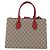 Borsa a mano GUCCI GG Supreme PVC 2way Beige Gold 409531 Auth 203076M D'oro - vista 13