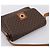 Céline Borsa a tracolla CELINE Macadam Canvas PVC Leather Brown Gold Auth ep15895 Marrone D'oro - vista 6