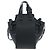 Borsa a tracolla LOEWE Hammock Mini in pelle 2way Nero Argento Auth 204615M - vista 2