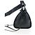 Borsa a tracolla LOEWE Hammock Mini in pelle 2way Nero Argento Auth 204615M - vista 3