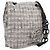 Bolso de hombro CHANEL Tweed Gray Silver CC Auth ar14307SAM Castaño Plata