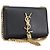 Autre Marque Borsa a tracolla Chain Kate SAINT LAURENT in pelle nera e oro Auth 204906SAM Nero D'oro