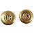 Pendientes CHANEL metal Gold Tone CC Auth bs37298 - vista 2