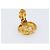 Pendientes CHANEL metal Gold Tone CC Auth bs37298 - vista 8