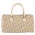 Borsa a mano Christian Dior Trotter Floral PVC Beige Silver Auth mr2988V Argento - vista 3