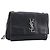 Autre Marque SAINT LAURENT Borsa a tracolla con catena in pelle nera argento Auth ka6306A Nero