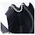 Autre Marque SAINT LAURENT Borsa a tracolla con catena in pelle nera argento Auth ka6306A Nero - vista 23