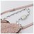 Borsa a tracolla Miu Miu Matelassé con catena in pelle 2way Rosa Argento Auth 206292A - vista 19