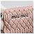 Borsa a tracolla Miu Miu Matelassé con catena in pelle 2way Rosa Argento Auth 206292A - vista 24