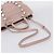 Borsa a tracolla Miu Miu Matelassé con catena in pelle 2way Rosa Argento Auth 206292A - vista 9